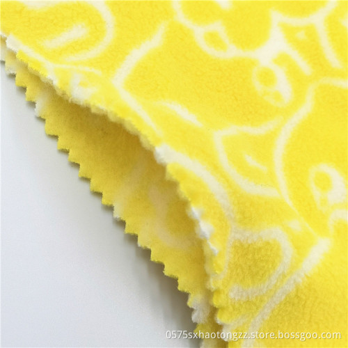 Textilier 100% polyester borstad polärt fleece tyg